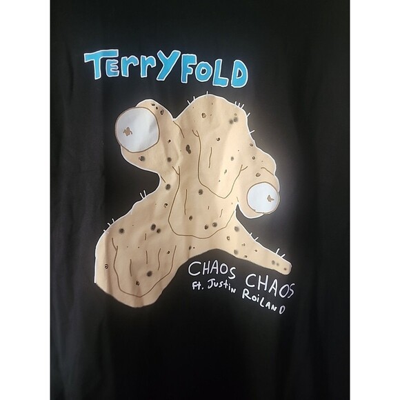 Rick and Morty  Terryfolds Chaos Choas Album Shirt  New B7 Excellent Medium - Picture 1 of 4
